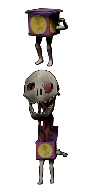 This is the Avatar Image for the Jester (Lethal Company) AI Voice and Text to Speech Generator